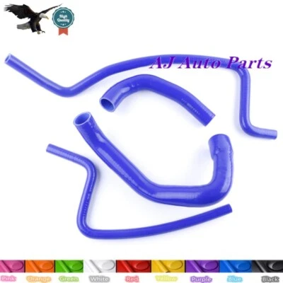 Blue Fit Jeep Wrangler TJ 4.0L 1997 1998 1999 2000 2001 Silicone Radiator Hose - Image 1 of 4