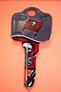Grande idea regalo NFL TAMPA BAY BUCCANEERS KWIKSET KW1, KW10, KW11 CHIAVE NON TAGLIATA VUOTA - Foto 1 di 2