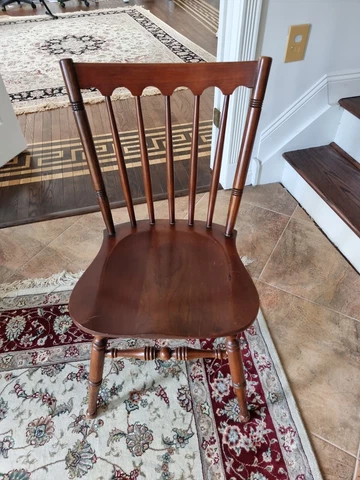 Vintage Antique Painted Wood Hand Carved 17X18X32" Chair Cover