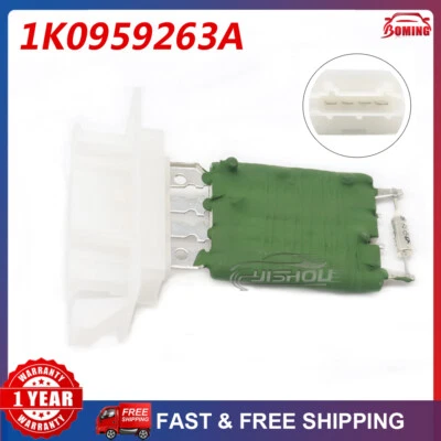 Resistencia del motor del ventilador del calentador de aire acondicionado 1K0959263A para VW Jetta Golf Passat Tiguan Foto 1 de 4