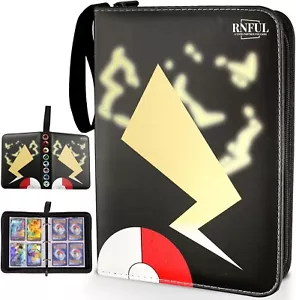 Lighting Tail Pokemon Card Binder Album Collection Pocket 400 Trading Card Case - Picture 1 of 5