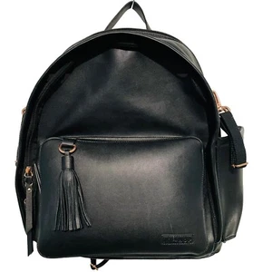 Zaino pannolini Skip Hop bambino nero borsa da trasporto pelle vegan nappa viaggio - Foto 1 di 12