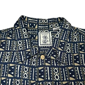 Roundtree & Yorke Abstract Hawaiian Button Up Shirt Men’s Size Large 100% Rayon - Picture 1 of 9