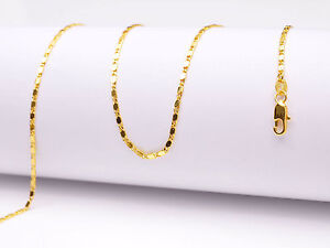 Wholesale 1PCS 16-30" 18K Yellow GOLD Filled Smooth CHAIN NECKLACES For Pendant