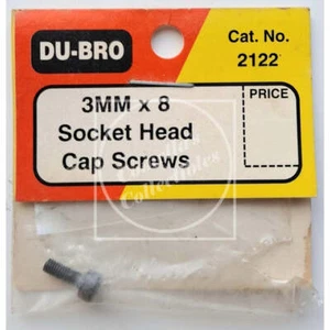 Open Bag Du-Bro 3MM x 8 Socket Head Cap Screw (1 pc) #2122 - Picture 1 of 1