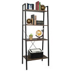 4 Tier Ladder Shelves Display Cabinet Bookshelf Unit Home Living Room Furniture