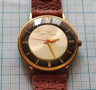 LUCH USSR Vintage AU  CCC? ultra slim watch Gold Plated Men&#39;s DressStyl