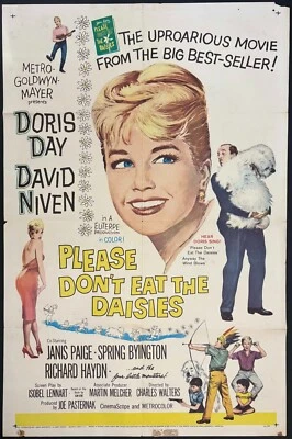 Please Don't Eat the Daisies ORIGINAL US One Sheet Filmplakat Doris Day 1960 - Bild 1 von 4