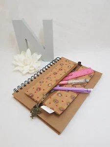 Pencil Case For A5 Notebook, Journal in Mad hatters tea party theme, and charm - Picture 1 of 6