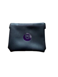 Beats By Dr. Dre Earphones Headphones Case Storage Pouch Soft Black & Purple - Picture 1 of 2
