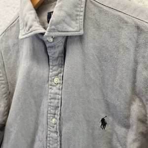 Polo Ralph Lauren Button Shirt Mens Medium Sand Brown Slim Fit Pony Logo - Picture 1 of 19