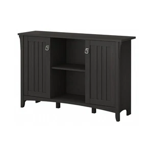 Salinas Accent Storage Cabinet with Doors in Vintage Black - Picture 1 of 6