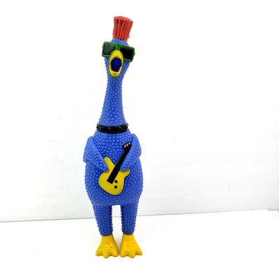Ja-Ru Rockstar Squawkin Chik'n Rock N' Roll Chicken Noise Blue 13" Figure Toy - Image 1 of 4