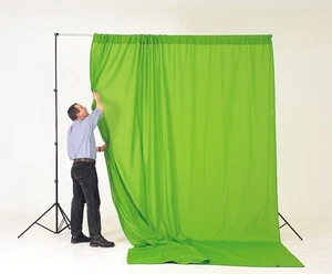 Cortina Chromakey 3 x 3,5 m Verde|Lastolite by Manfrotto - Imagen 1 de 2