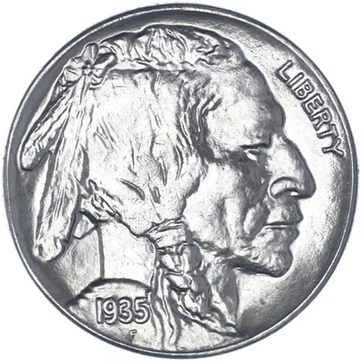 1935 (P) Buffalo Nickel GM US Coin See Pics H641 - Image 1 of 3