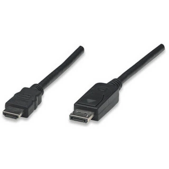 Techly 304321 - Monitor Cable Displayport/hdmi M/m Black 2m