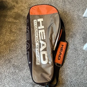 HEAD Titanium Tennis Racket Shoulder Carry Case- Lovely Design - Free Postage - Picture 1 of 24