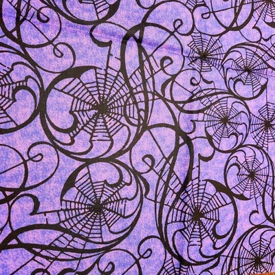 紫色和粉红色蜘蛛网织物1码*F27* — 第 1/3 张图片
