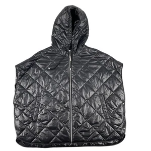Calvin Klein Vest Mens XL Black Quilted Sleeveless Hooded Zip Puffer Jacket - Picture 1 of 12
