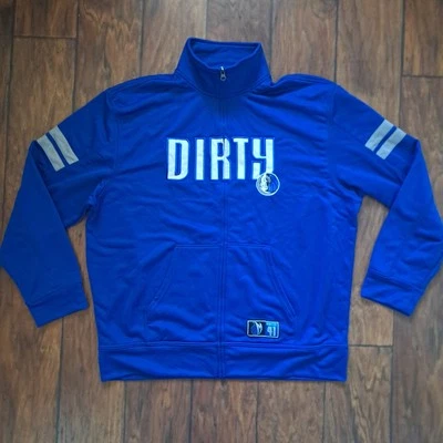 Chaqueta para hombre Majestic Dirk Nowitzki Dallas Mavericks Opportunity To Rise XL Foto 1 de 4