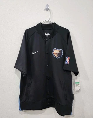 Nike Memphis Grizzlies City Edition Raglan Short Sleeve Full-Snap Top Size XL NW - Image 1 of 4