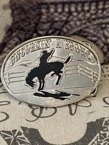 Montana Silversmiths Broncs and Tonks Attitude Uncorkin' a BRONC Belt Buckle NEW - Picture 1 of 2