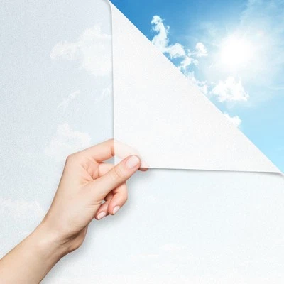 Fensterfolie Frosted Glass Milchglasfolie Selbstklebend Glas Blickdicht 3 Meter - Bild 1 von 4