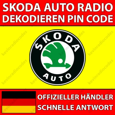 ✅SKODA RADIO DECODE PIN CODE FABIA OCTAVIA SUPERB YETI RNS & RCD STREAM BOLERO✅ - Bild 1 von 4