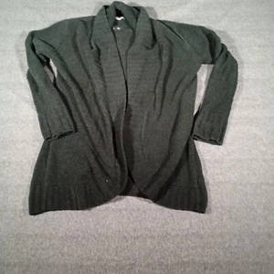 Merona Sweater Women Large Black Open Cardigan Layering Capsule Office Causal - Picture 1 of 11