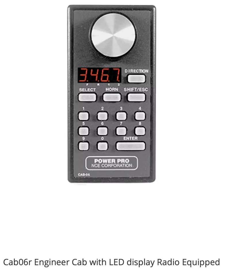 NCE Cab06er Handheld Wireless Cab With LED Readout | New | 1023 | Radio Equipped - Image 1 of 1