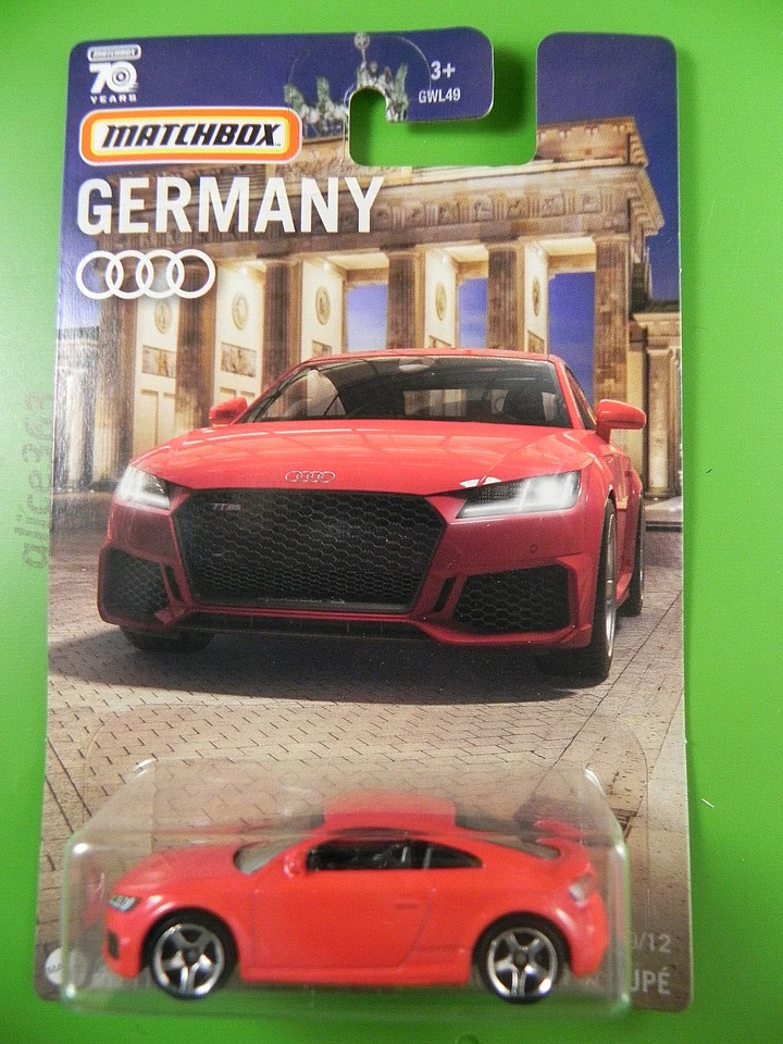 Matchbox 2023 - Germania - 2019 Audi TT Rs Coupè - 09/12 - Nuovo IN Conf. Orig. - Immagine 1 di 1