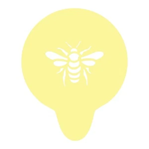 Bee Coffee Stencil Reusable Acrylic Gift Home Baking Icing Pastry Honey Bumble - Picture 1 of 17
