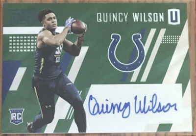 2017 Panini Unparalleled Rookie Autographs Green RARE Quincy Wilson #226 #’d 3/5 - Image 1 of 2