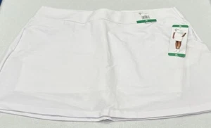 Greg Norman Women’s Stretch Golf Lined Short with 3 Pocket Skort, White, Size XL - Picture 1 of 4