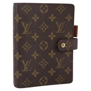 LOUIS VUITTON Monogram Agenda MM Day Planner Cover R20105 LV Auth 113522 - Picture 1 of 24