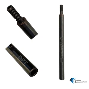 Paquete de 2 adaptadores de extensión de eje de 12"" para taladro de brocas de núcleo de diamante hilo 5/8""-11 - Imagen 1 de 7
