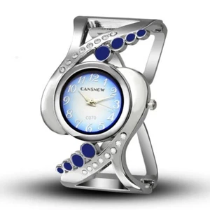 Reloj Pulsera Mujer Brazalete Redondo Damas Dorado Plata Acero Inoxidable Cuarzo - Imagen 1 de 15