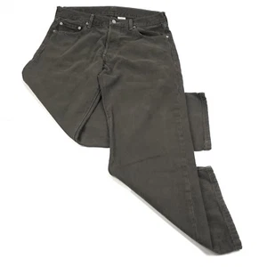 Jeans uomo Levis 501 rosso linguetta bottone mosca marrone denim vintage anni 90 36 x 30 - Foto 1 di 9