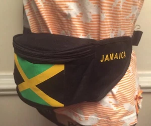 Rasta Fanny Pack Jamaican Flag Waist Belt Money Bag Hip Pouch Mens Travel Wallet - Picture 1 of 12