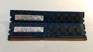 Hynix 4GB(2X2GB) PC3-10600 DDR3-1333MHz non-ECC Unbuffered CL9 240-Pin DIMM S-RK - Picture 1 of 3