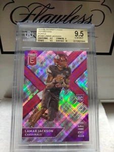 2018 Donruss Elite Lamar Jackson Aspirations SP Purple #104 Graded 9.5 # 17/99 - Picture 1 of 4
