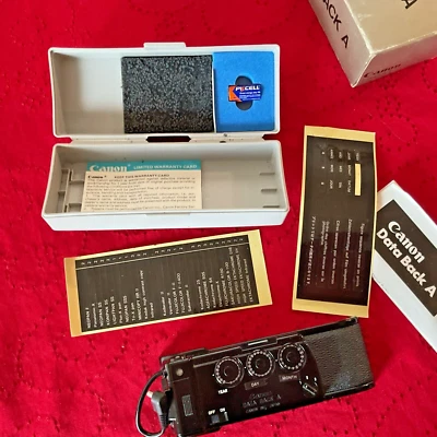 Canon Data Back A para A-1, AE-1 y AT-1 Foto 1 de 4