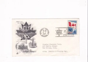 1967 CANADÁ CENTENNIAL CACHET FDC CUBIERTA POSTAL CASA DE LOS COMUNES Y DÍA DEMISIÓN - Imagen 1 de 2