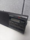 Vintage Sony ICF-24 Portable FM/AM Radio - Tested Working Weather Alarm Clock