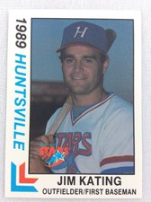 1989 Huntsville Stars-Southern League-BEST Baseball Card-Jim Kating