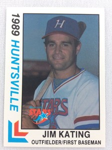 1989 Huntsville Stars-Southern League-BEST Baseball Card-Jim Kating