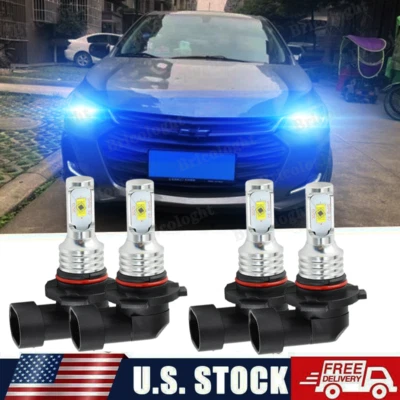 8000K 冰蓝色 LED 车头灯高低光束灯泡适用于雪佛兰骑士 1988 - 1999 年 — 第 1/4 张图片