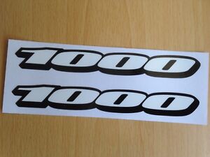 Suzuki GSXR 1000 Stickers Motorbike Motorcycle Vinyl  Decals x2 @ 150x19mm White