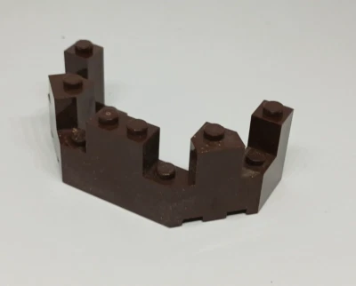 LEGO Castillo: 2x Torrella 4 x 8 x 2 - Ref 6066 marrón oscuro - Set 7097 - Imagen 1 de 2