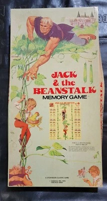SEALED RARE Vintage 1976 JACK & The Beanstalk Memory GAME Cadaco opened box  - Image 1 of 4